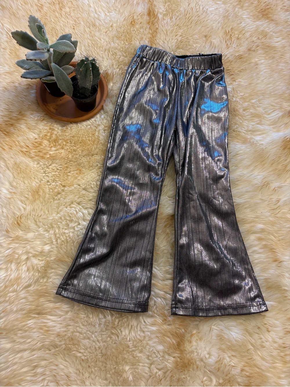 4T y2k disco bell bottoms shiny